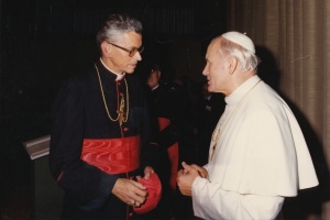 kardynał franciszek macharski z janem pawłem drugim
